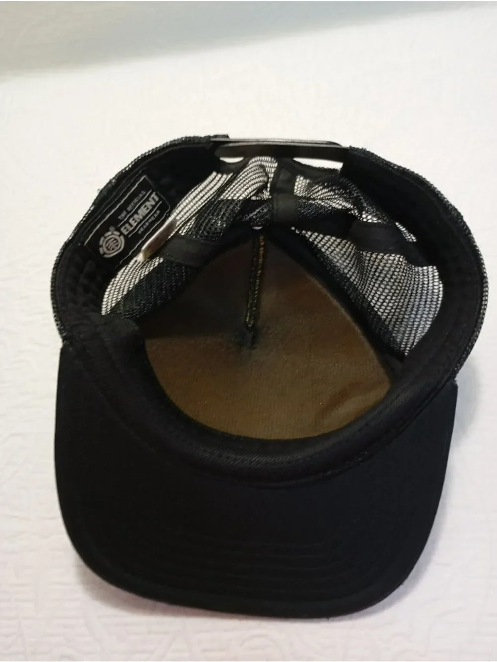 Element Black Mesh Trucker Hat Snapback Adjustable Logo Design